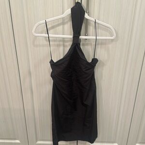 Black halter Mango dress. Size 2. Worn once.